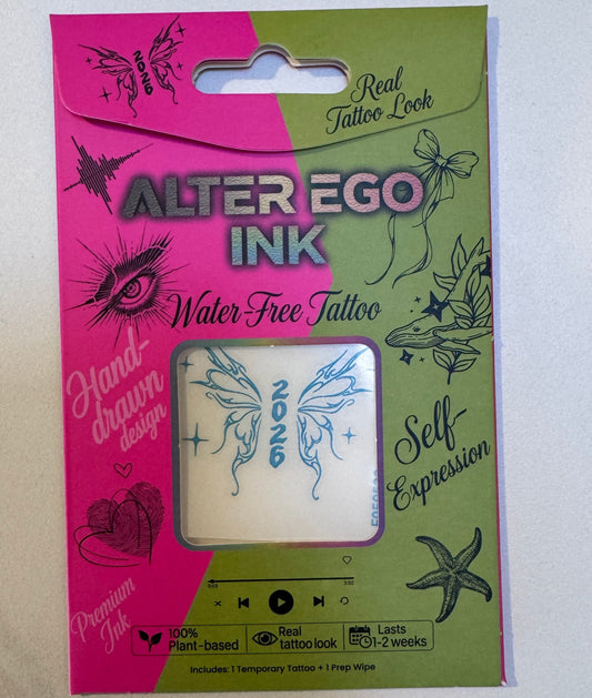 Class of 2026, Graduate Wings, Future Wings, Premium ink tattoo, Hand-Drawn Butterfly Tattoo
