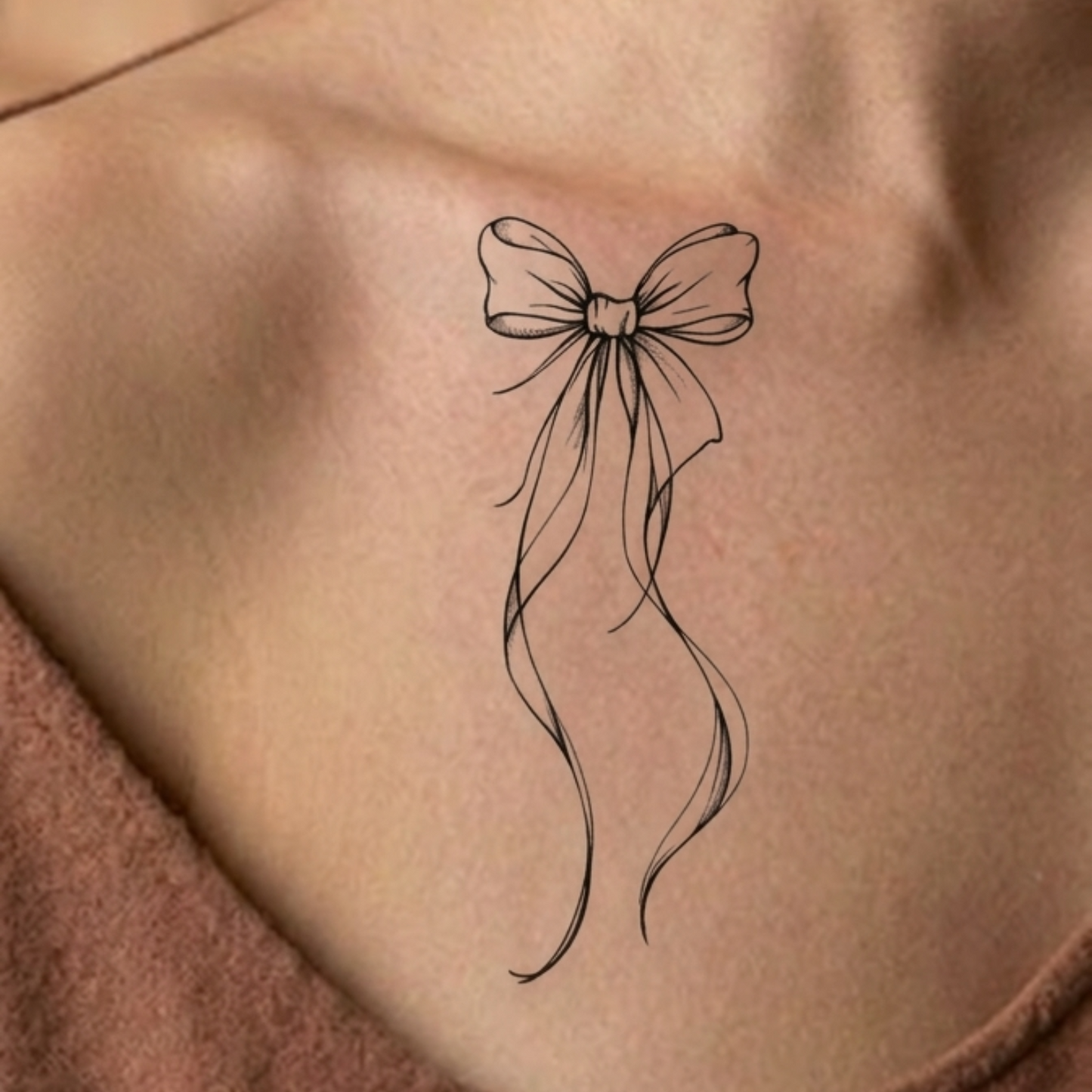 Dainty Bow Tattoo