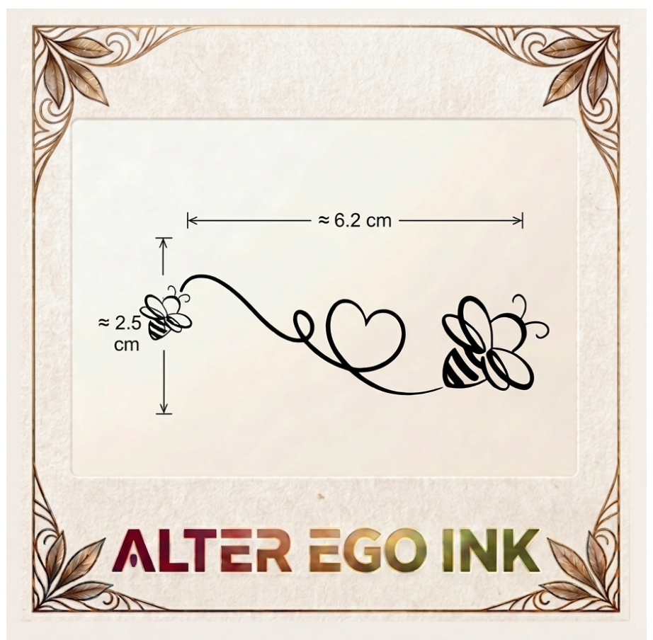 Bee into My Heart Tattoo