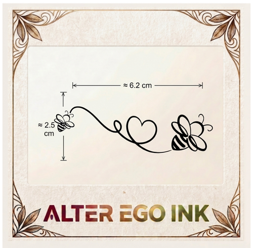 Bee into My Heart Tattoo