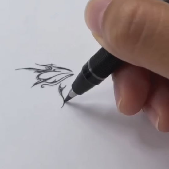 Graduate Wings temporary tattoo application and transformation video — Alter Ego Ink Class of 2026 real tattoo look